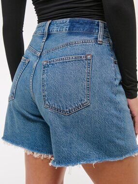 Abercrombie Curve Love Loose Fit High Rise Shorts — Size 28